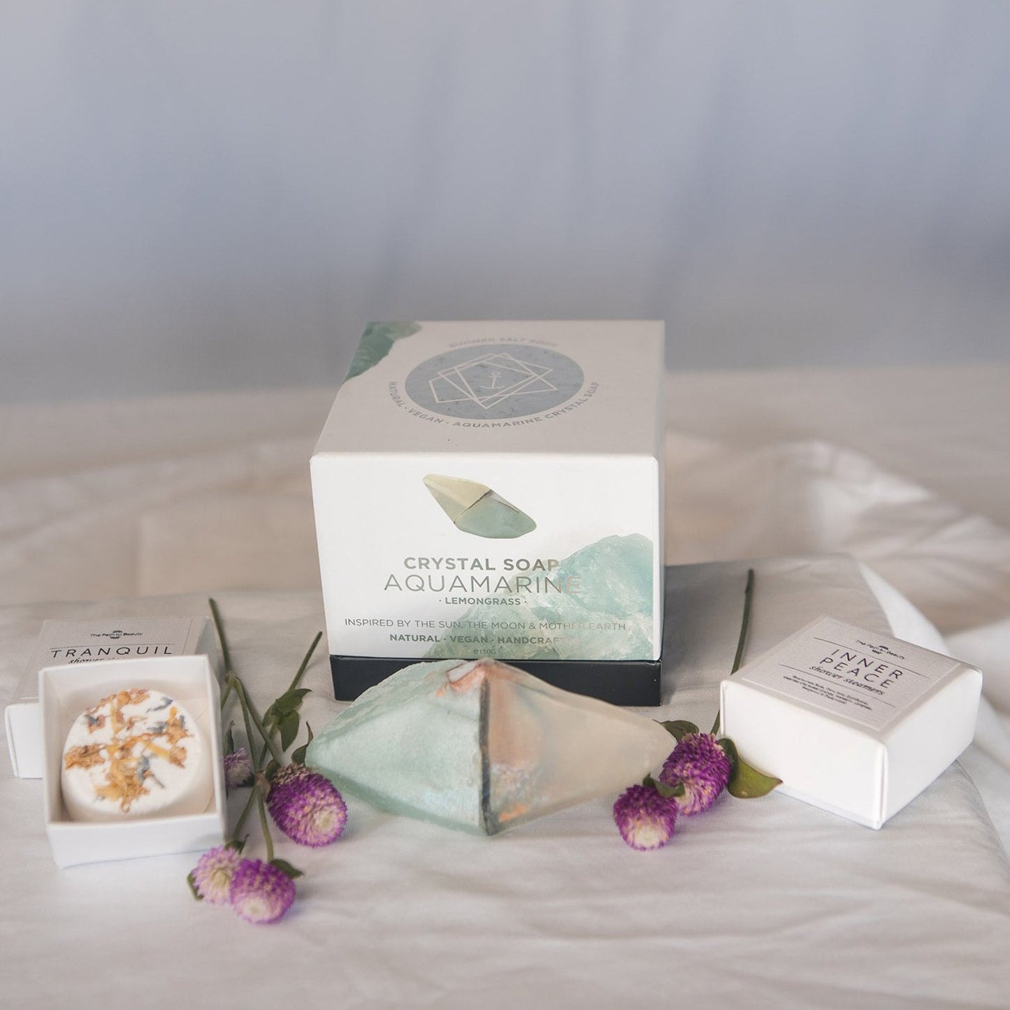 Aquamarine Crystal Soap - Lemongrass